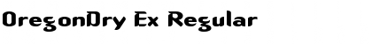 OregonDry Ex Regular Font