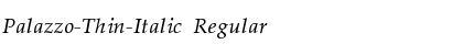 Download Palazzo-Thin-Italic Font Download Palazzo-Thin-Italic Font