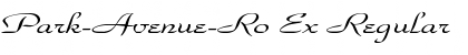 Park-Avenue-Ro Ex Font