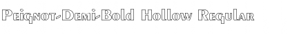 Peignot-Demi-Bold Hollow Regular Font