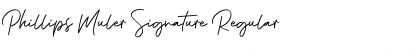 Download Phillips Muler Signature Font