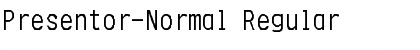 Presentor-Normal Regular Font
