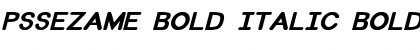 PSSezame Bold Italic Bold Italic Font