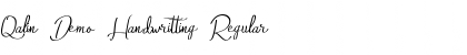 Download Qalin Demo Handwritting Font Download Qalin Demo Handwritting Font