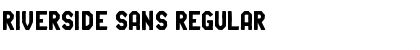 Riverside Sans Regular Font