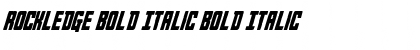 Rockledge Bold Italic Font