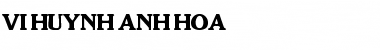 VI Huynh Anh Hoa Font