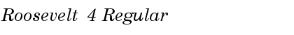 Roosevelt  4 Regular Font