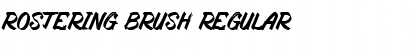 Rostering Brush Regular Font