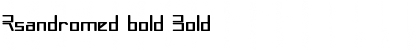 Rsandromed bold Font