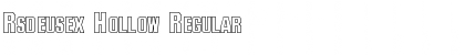 Rsdeusex Hollow Regular Font