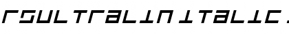Rsultralin Italic Font