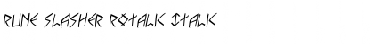 Rune Slasher Rotalic Italic Font