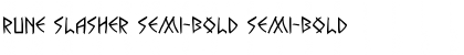Rune Slasher Semi-Bold Font