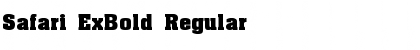 Download Safari ExBold Font