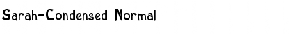 Sarah-Condensed Normal Font