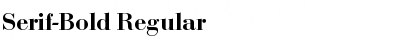 Serif-Bold Regular Font