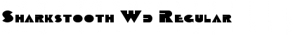 Sharkstooth Wd Regular Font