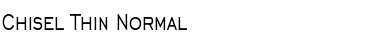 Chisel Thin Normal Font
