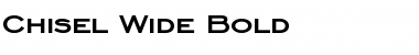 Chisel Wide Bold Font