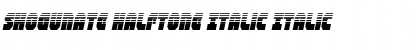 Shogunate Halftone Italic Italic