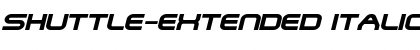 Shuttle-Extended Font