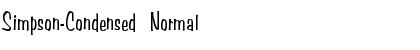 Simpson-Condensed Normal Font