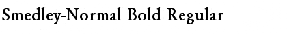 Smedley-Normal Bold Regular Font
