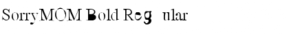 Download SorryMOM Bold Font Download SorryMOM Bold Font