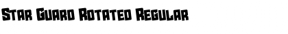 Star Guard Rotated Regular Font