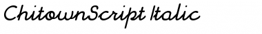 ChitownScript Italic