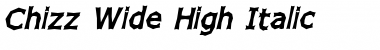 Chizz Wide High Font