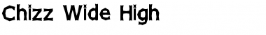 Chizz Wide High Font