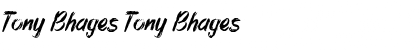 Tony Bhages Tony Bhages Font