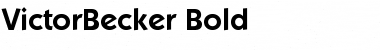 VictorBecker Bold Font