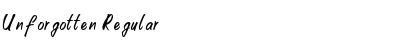 Download Unforgotten Font
