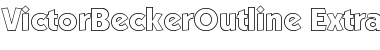 VictorBeckerOutline-ExtraBold Regular Font