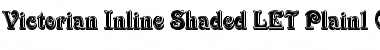 Victorian Inline Shaded LET Plain Font