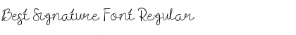 Best Signature Font Regular Font