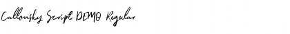Download Callonsky Script DEMO Font Download Callonsky Script DEMO Font