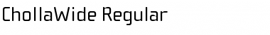 ChollaWide Regular Font