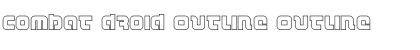 Combat Droid Outline Font