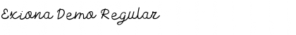 Download Exiona Demo Font