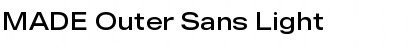 MADE Outer Sans Light