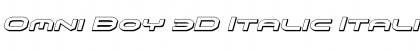 Omni Boy 3D Italic Italic Font