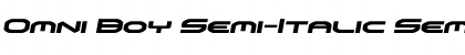 Omni Boy Semi-Italic Font Omni Boy Semi-Italic Font