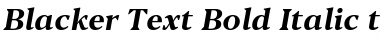 Blacker Text Bold Italic Font