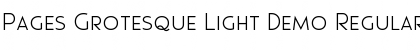 Pages Grotesque Light Demo Regular Pages Grotesque Light Demo Regular