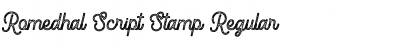 Download Romedhal Script Stamp Font