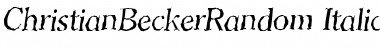 ChristianBeckerRandom Font